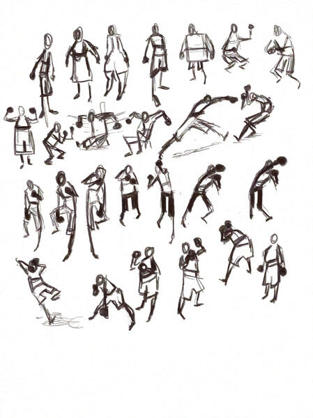 Boxers02 Body and gesture exploration